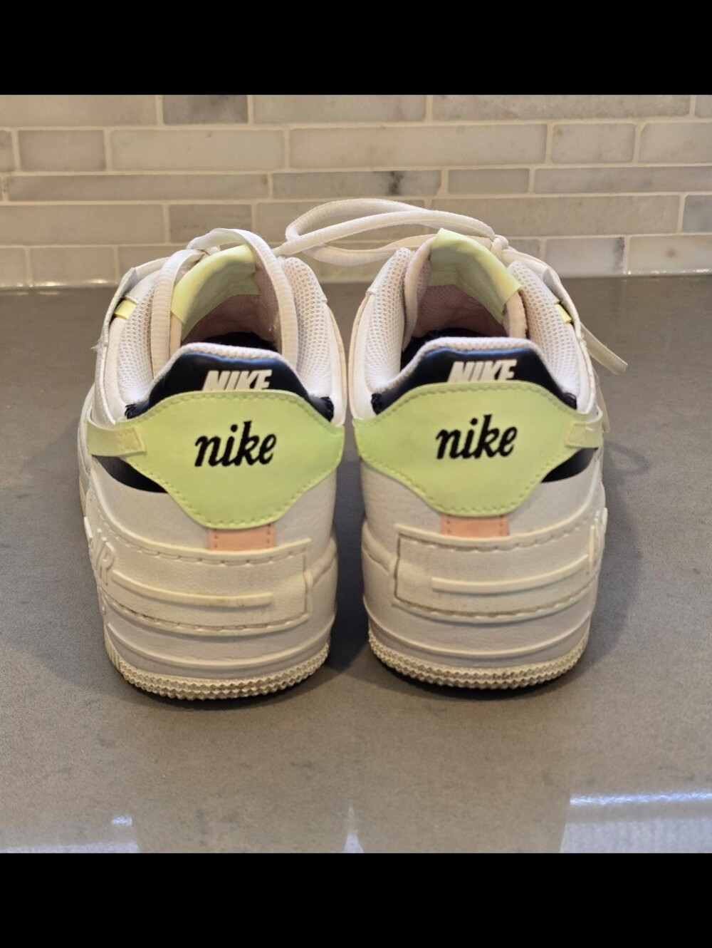Nike Air Force 1 Shadow sneakers - Summit White, Crimson Tint - Picture 3 of 5